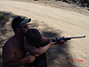 Tyler shooting his gun