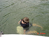 Tyler getting used to the cold water