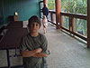 Tyler outside the hatchery