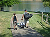Tyler and Ken walking down to the marina