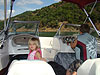 Tyler driving while Ken fishes