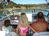 Tyler, Jordan, and Ken heading out of the marina