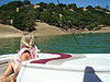 Jordan watching Tyler get ready to wakeboard