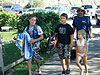 Kevin, Tyler, Jordan, and Ken heading down to the marina