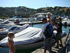 Ken uncovering the boat