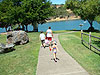 Jordan, Tyler, and Ken heading down to the marina