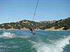 Tyler wakeboarding