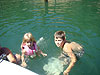 Jordan and Tyler in the water
