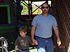 Ken and Tyler coming out of the playhouse
