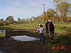 Ken and Tyler checking out the kid's track