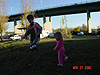 Tyler and Jordan running down the hills