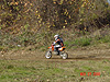 Tyler riding around the track