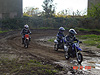 Tyler riding around the track