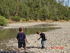 Tyler and Destry playing in the creek