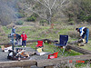 Relaxing at John and Dorcey's campsite