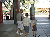 Ken, Tyler, and Jordan heading for the Nut Tree