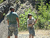 Ken and Tyler at the rifle range