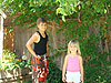 Jordan and Tyler playing in the yard
