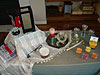 Romy's candle setup