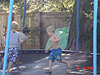 Scott, Tyler, and Brett running around