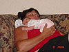 Jinifir holding Caitlin