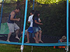 Pat bouncing the kids around