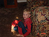 Scott relaxing in his Spiderman costume