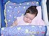 Jordan asleep in her stroller