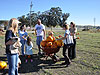 The kids' pumpkins