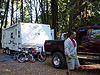 Ken in our campsite