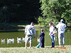 Ken, Tyler, Heidi, and Dave looking at the geese