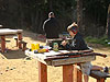Tyler loading the bullets
