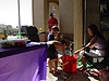 The kids getting water balloons