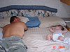 Ken and Jordan after a long day