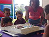 Lighting the candles
