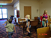 Kids arriving to the party