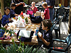 The kids eating lunch