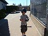 Tyler getting on his gear