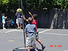 Tyler playing tetherball