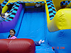 Katie at the bottom of the slide