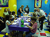 Everyone enjoying their pizza