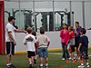 The kids heading onto the field