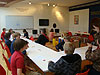 The kids doing a drawing class