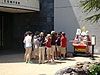 The class getting ready to go inside
