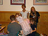 Sierra opening the dress from Jordan