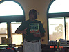 Walter Mayes showing his book