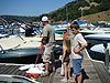 Jordan, Ken, and Tyler on the docks