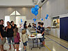 Tyler serving food to help raise money for Washington D.C.