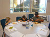 Jordan, Tyler, and Ken eating