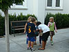 Jordan and the other kids looking for bugs